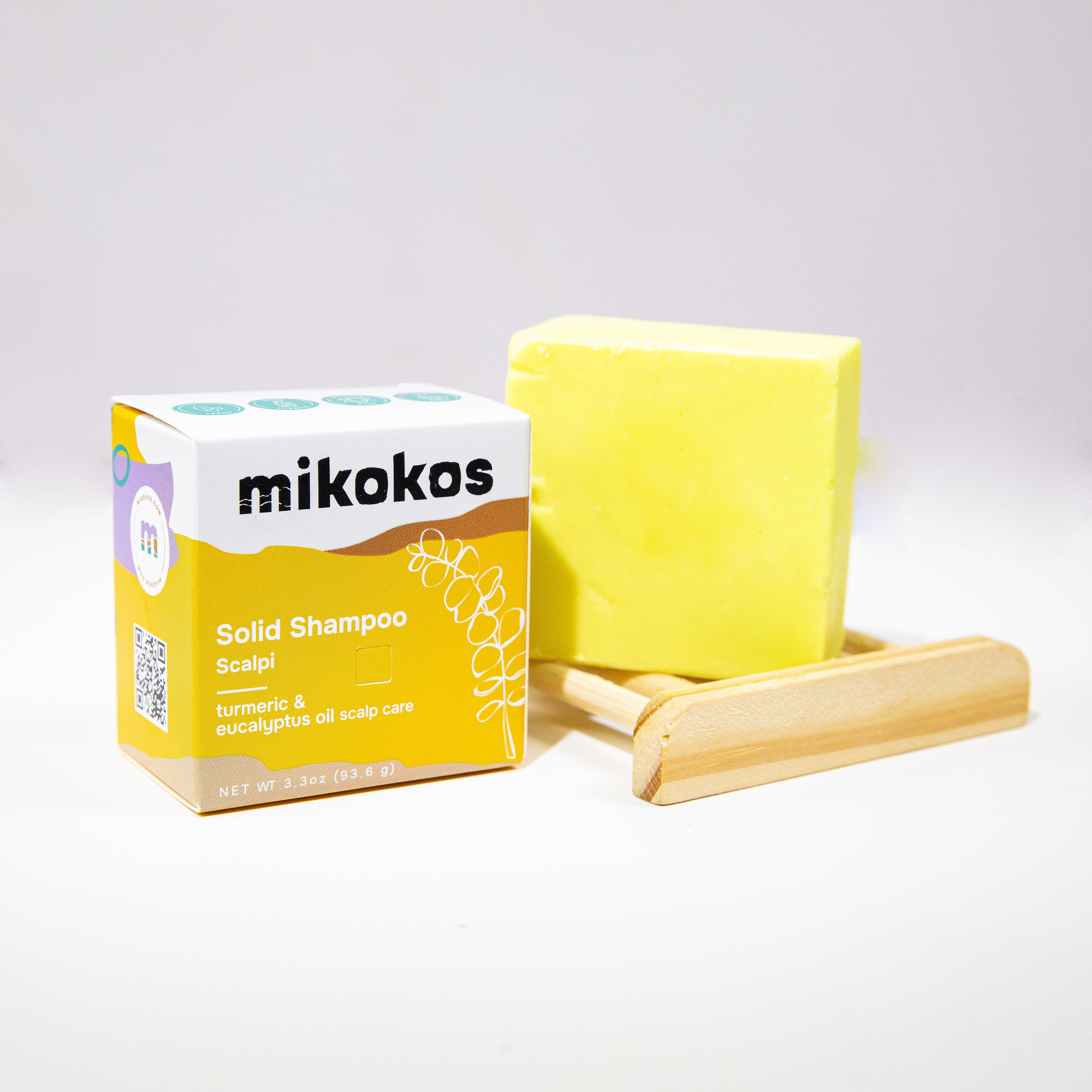 Scalpi: Shampoo en Barra Cuidado del Cuero Cabelludo con Eucalipto y Cúrcuma