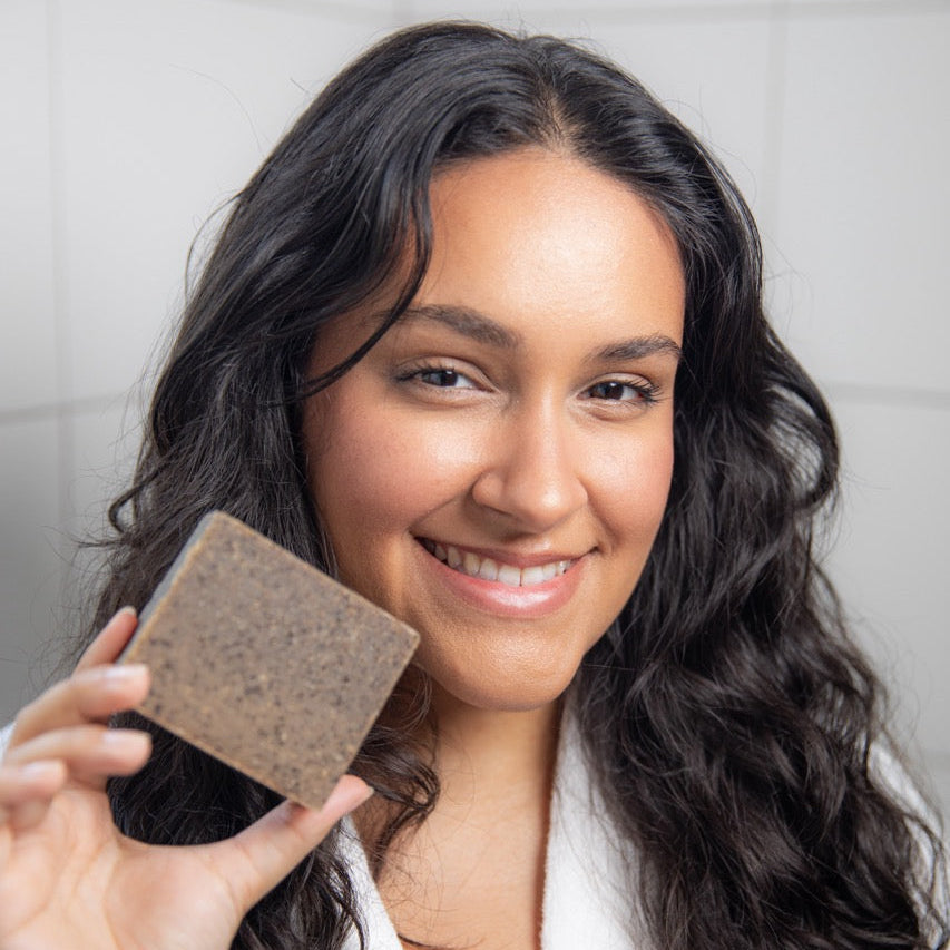 Café: Barra de Jabón Exfoliante y Energizante