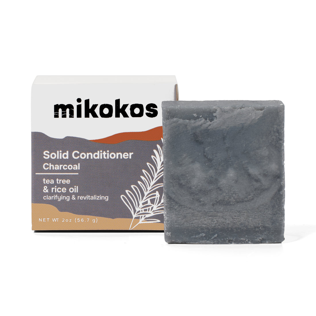 Charcoal: Acondicionador en Barra con tea tree y aceite de arroz, hecho a mano en Puerto Rico
