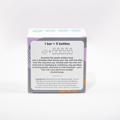 Charcoal: Acondicionador en Barra Detox y Control Grasa