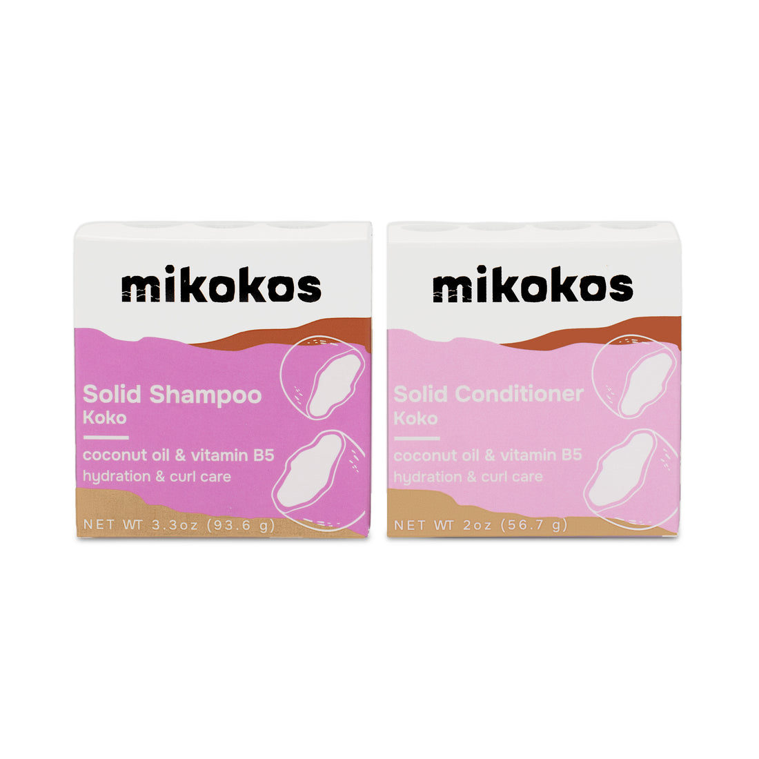 Shampoo y Acondicionador Koko con coco y vitamina B5