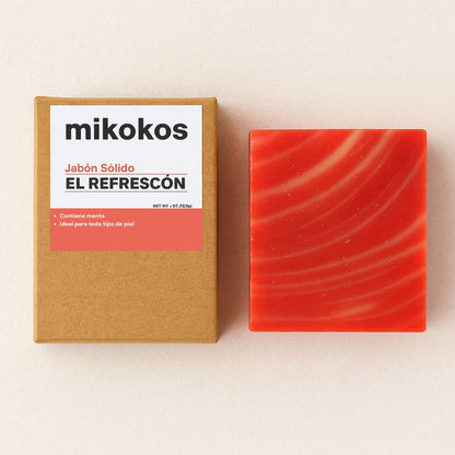 El Refrescón: Jabón en Barra Revitalizante con Menta y Peppermint