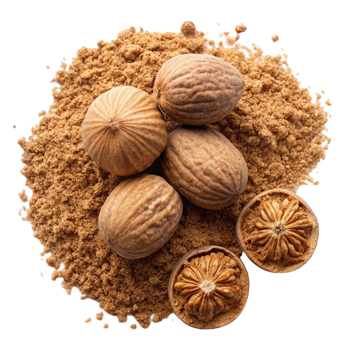 Nueces y polvo de nueces