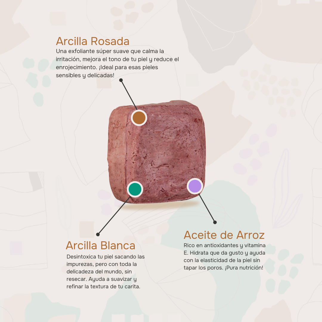 Pinki: Barra Facial Purificante y Calmante para la Piel