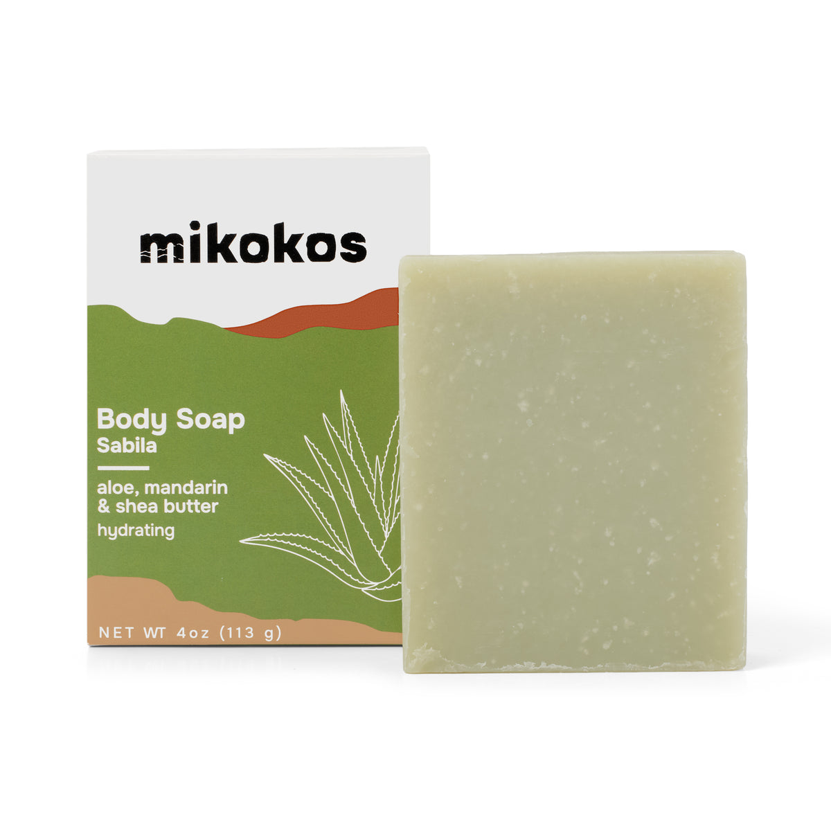 Sábila: Jabón Corporal con aloe, mandarina y manteca de karité, hidratante